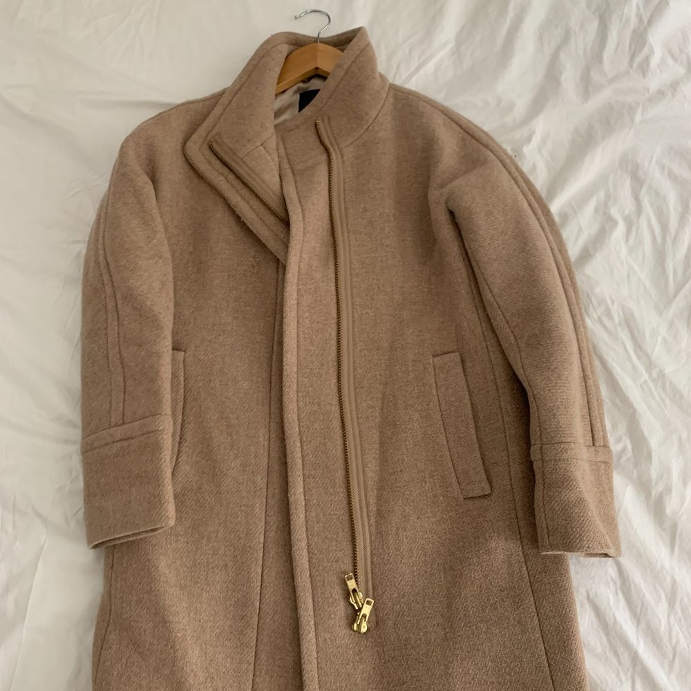 J. Crew Stadium Cloth Cocoon Coat - Camel P0